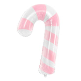 Large Pink Candy Cane Foil Balloon - The Party Room